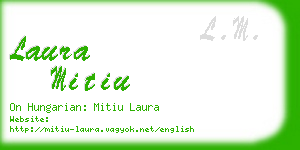 laura mitiu business card